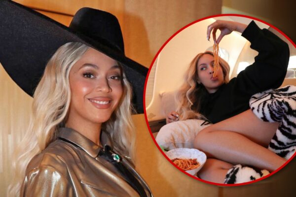 Beyoncé Slurps Spaghetti On Private Jet Ahead Of New Album Release