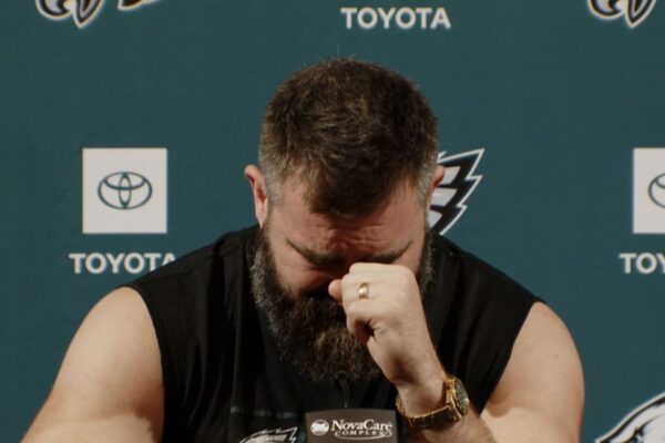 Jason Kelce Officially Retires From NFL, Gives Tearful Goodbye