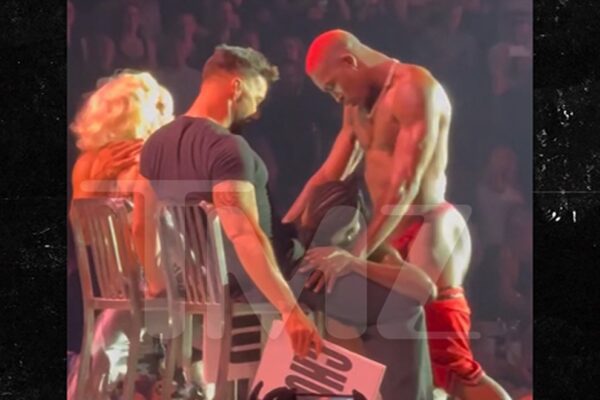 New Angle of Ricky Martin at Madonna Show Proves He 100% Had Erection